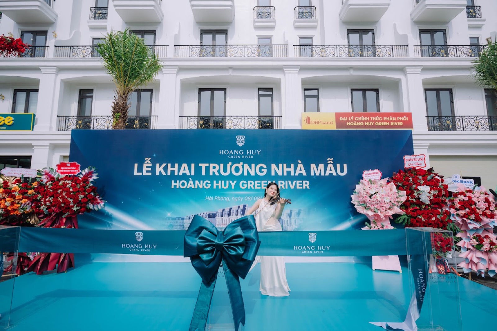 Lễ khai trương nhà mẫu dự án Hoàng Huy Green River tổ chức ngay trong khu đô thị